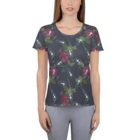 All-Over Print Women's Athletic T-shirt