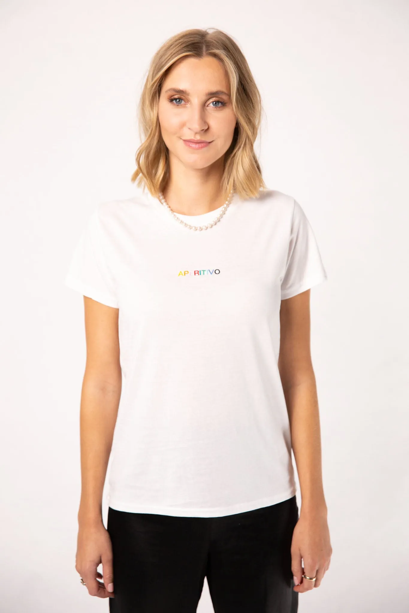 Aperitivo | Besticktes Frauen Bio Baumwoll T-Shirt