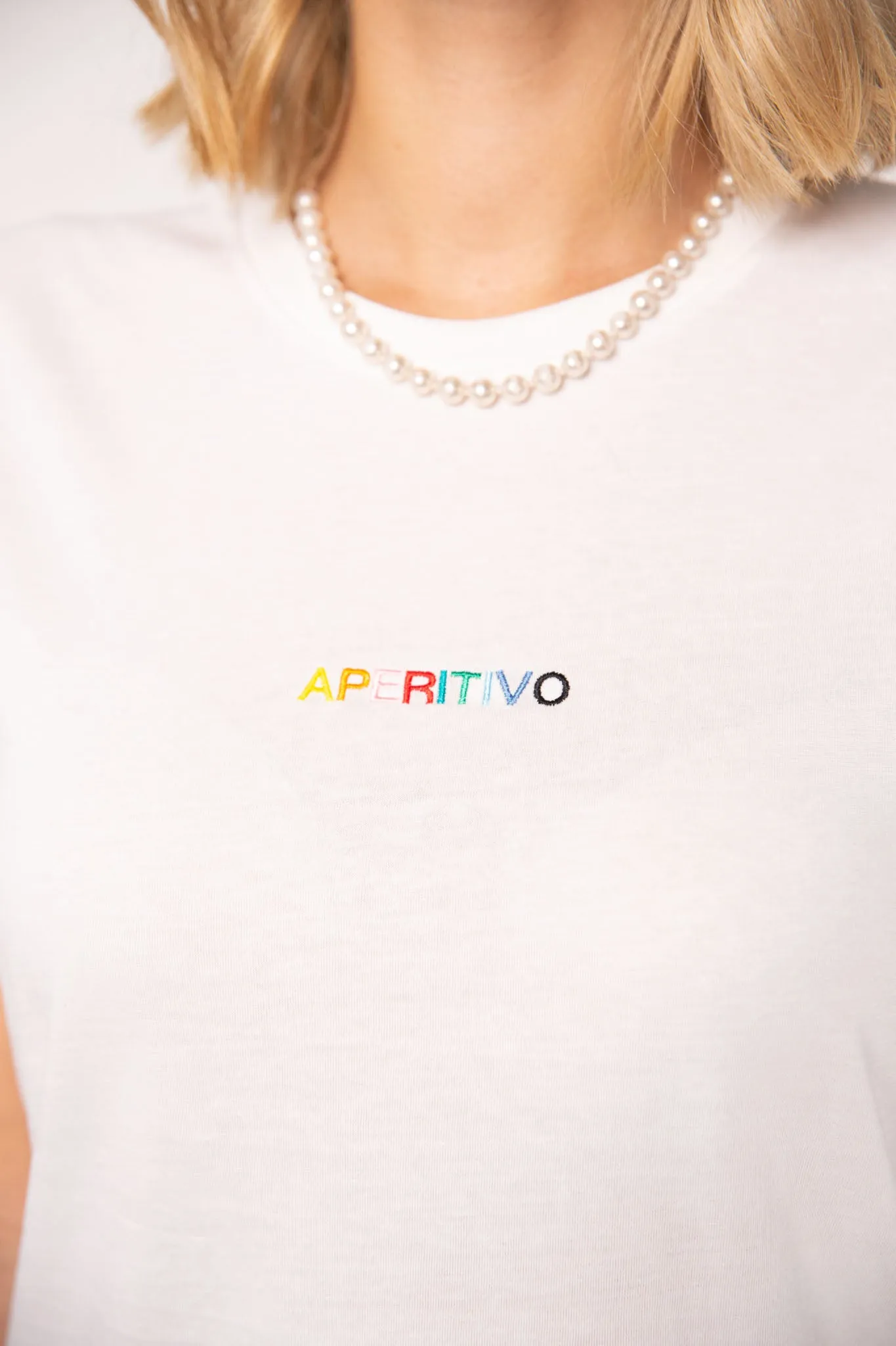 Aperitivo | Besticktes Frauen Bio Baumwoll T-Shirt