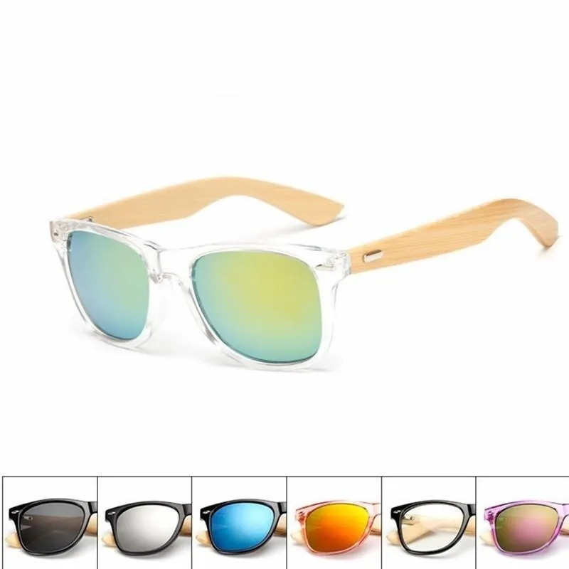 Bamboo Foot Wooden Vintage Designer Sunglasses for Men and Women