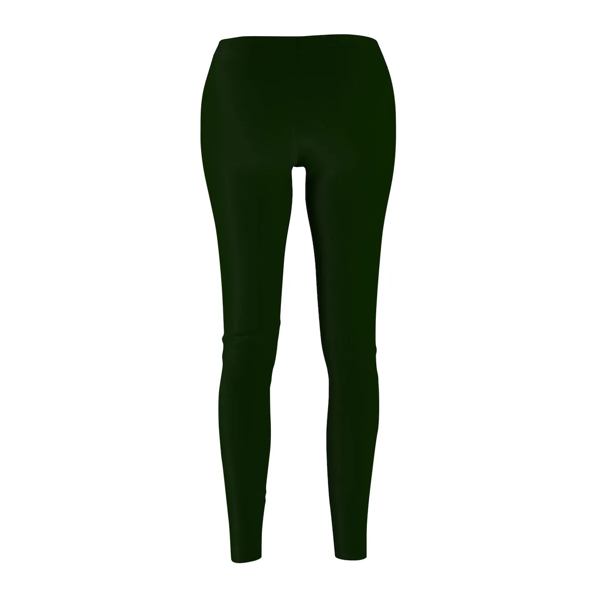 Basil Green Women's Casual Leggings, Classic Solid Color Print Best Tights - Made in USA (US Size: XS-2XL)