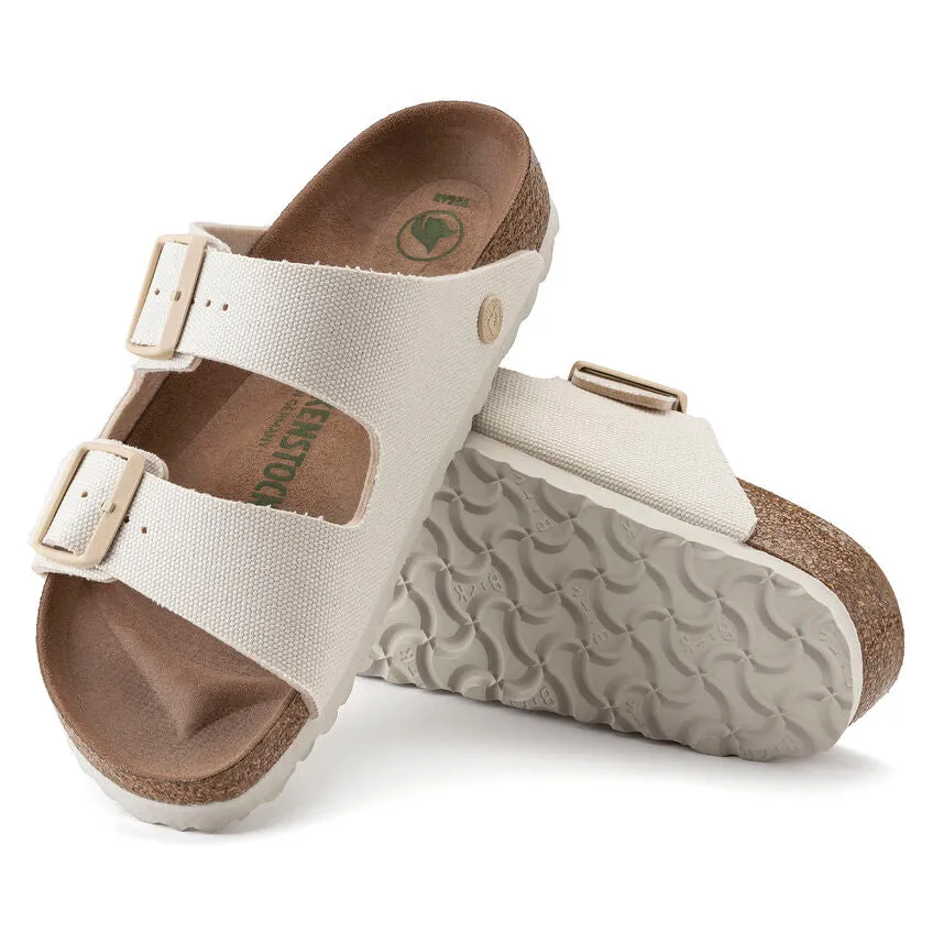 Birkenstock Women's Arizona Vegan Women Textile (Eggshell - Regular Fit)