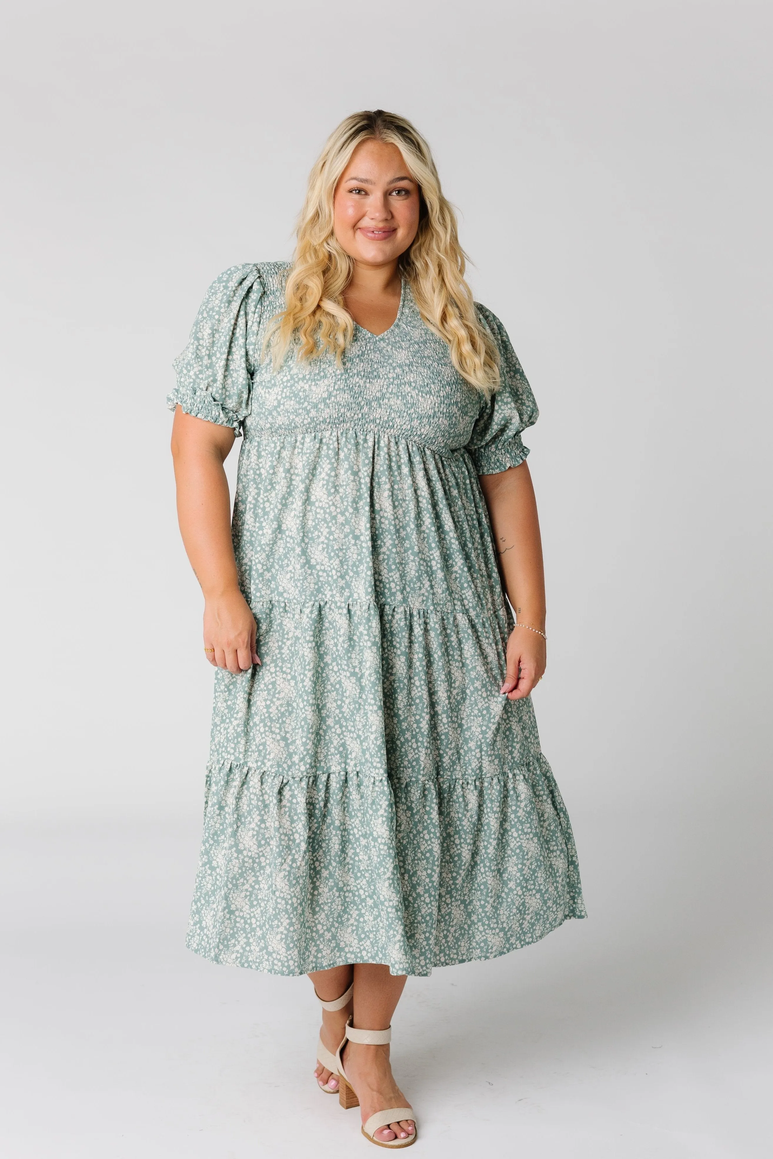 Brass & Roe Alison Smocked Dress