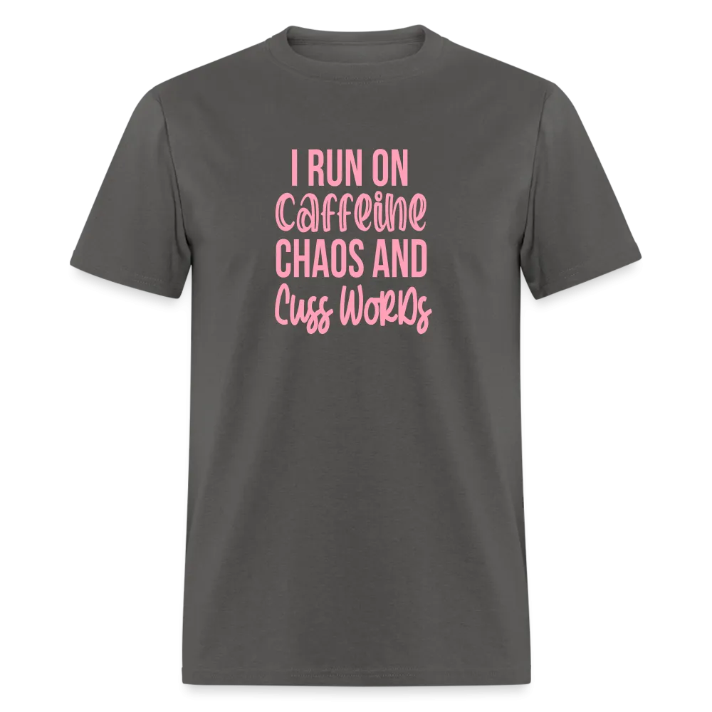 Caffeine, Chaos & Cuss Words: Bold & Cheeky Daily Grind Tee