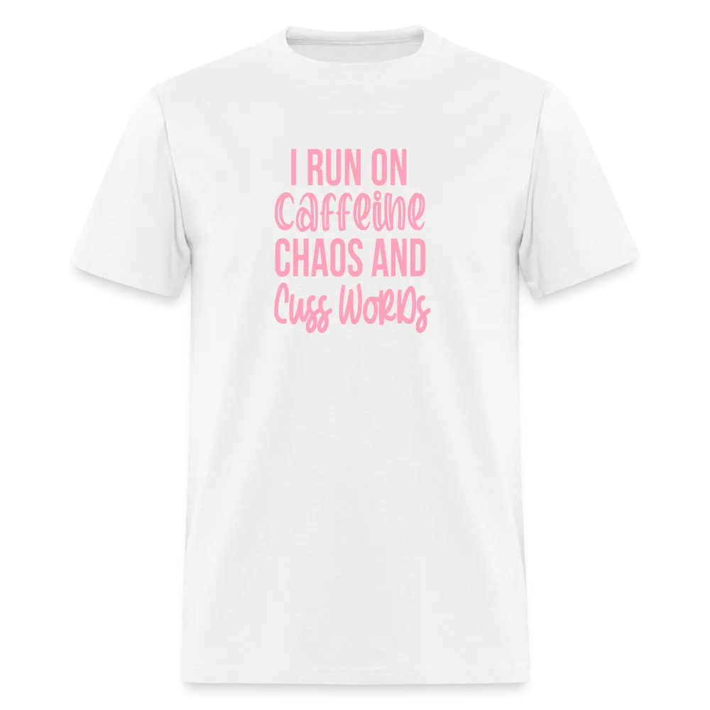 Caffeine, Chaos & Cuss Words: Bold & Cheeky Daily Grind Tee