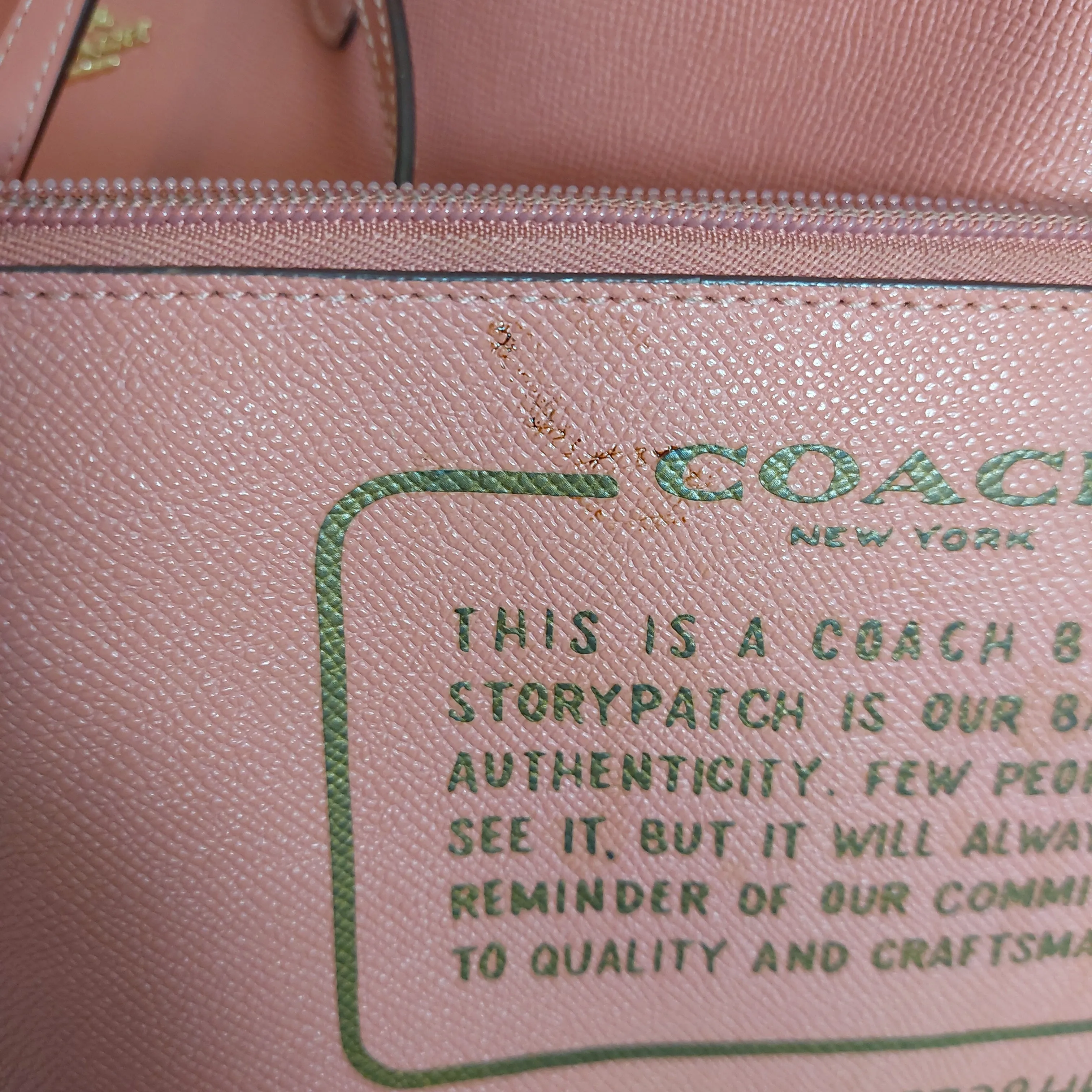 Coach Pink Reversible City Tote | Pre Loved |