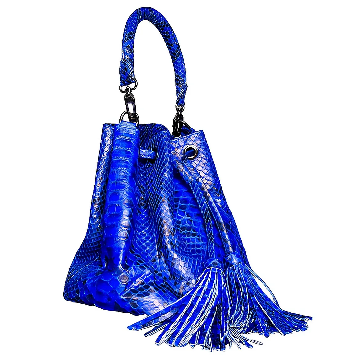 Cobalt Blue Bucket Bag