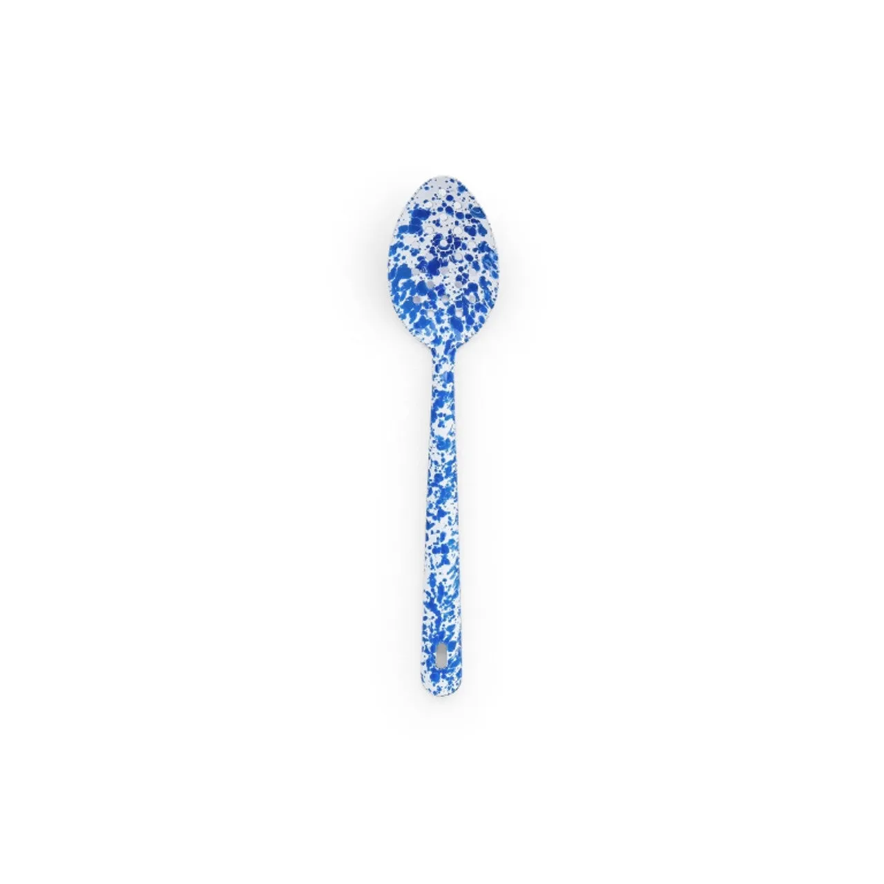 Crow Canyon - Blue Splatter - Enamel Slotted Spoon