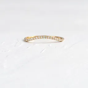 Curved Wisp Band for Eyelet Ring