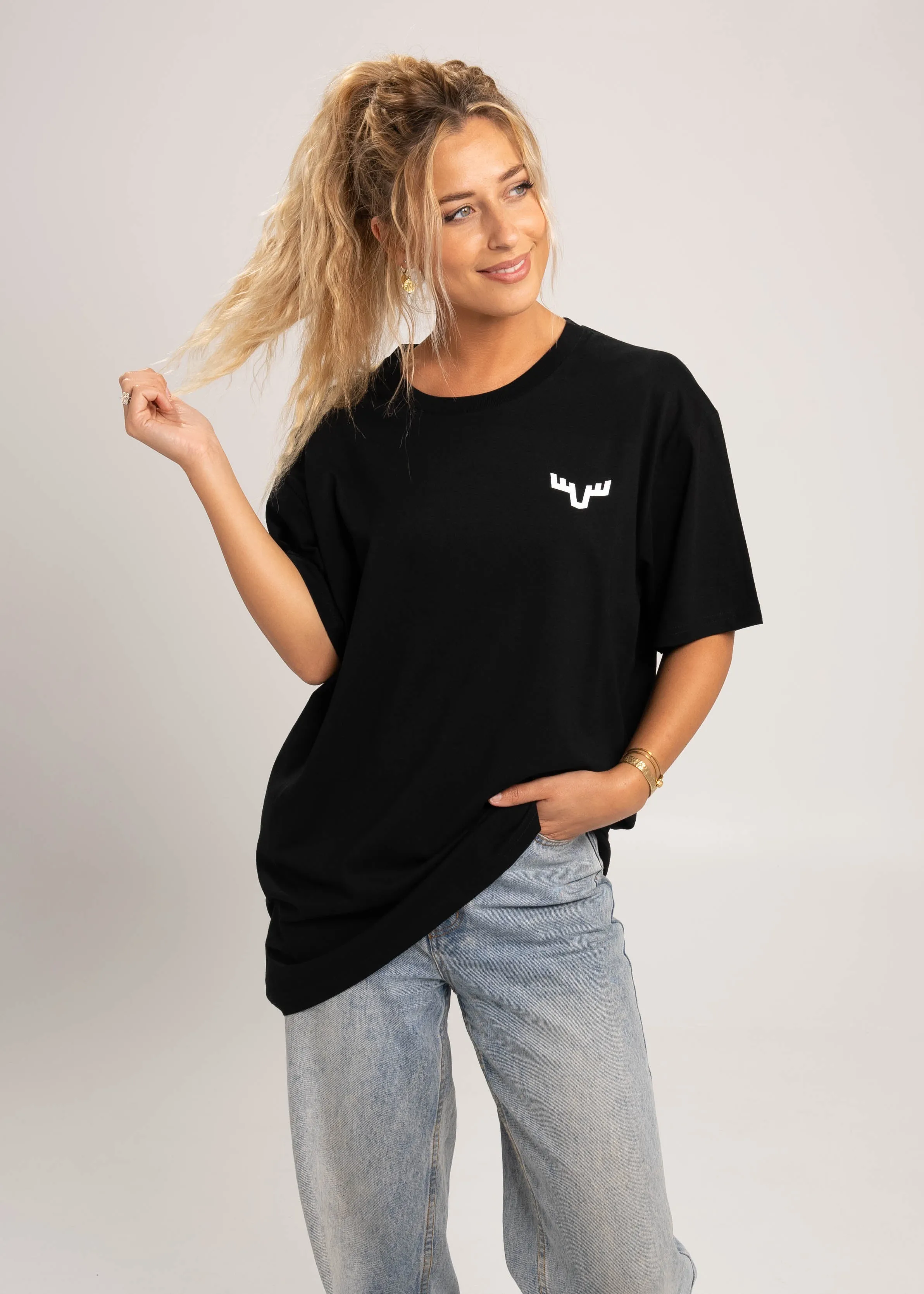 Dr. Moose Antlers Black T-Shirt