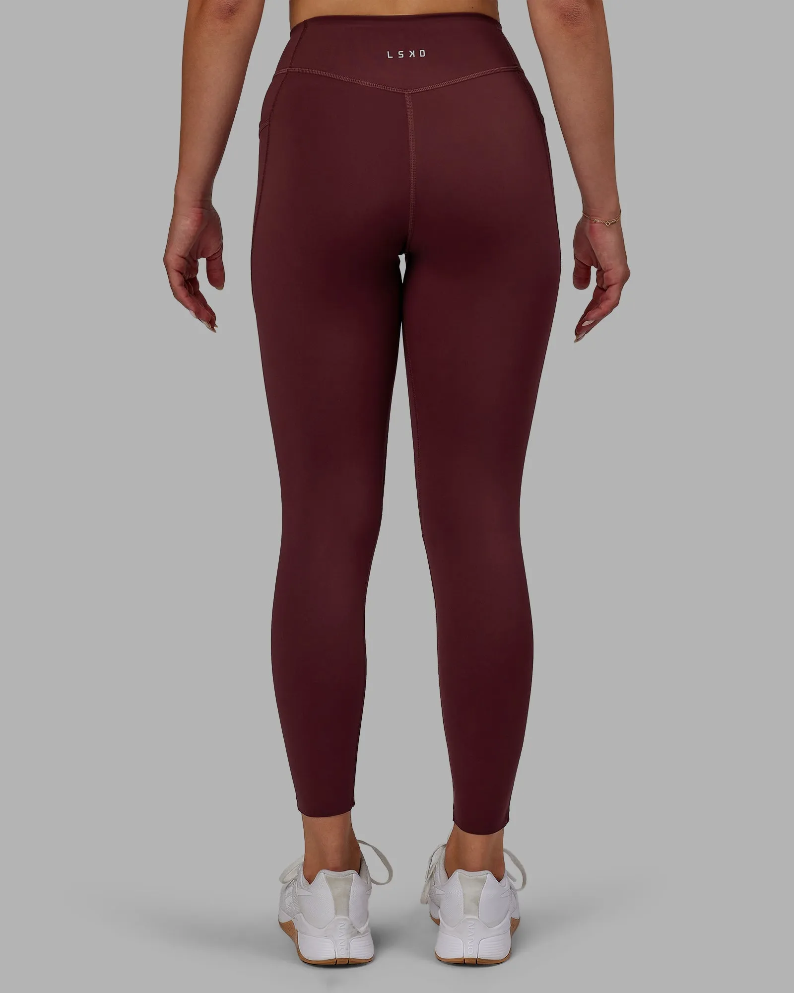 Elite 7/8 Length Leggings - Dark Cherry