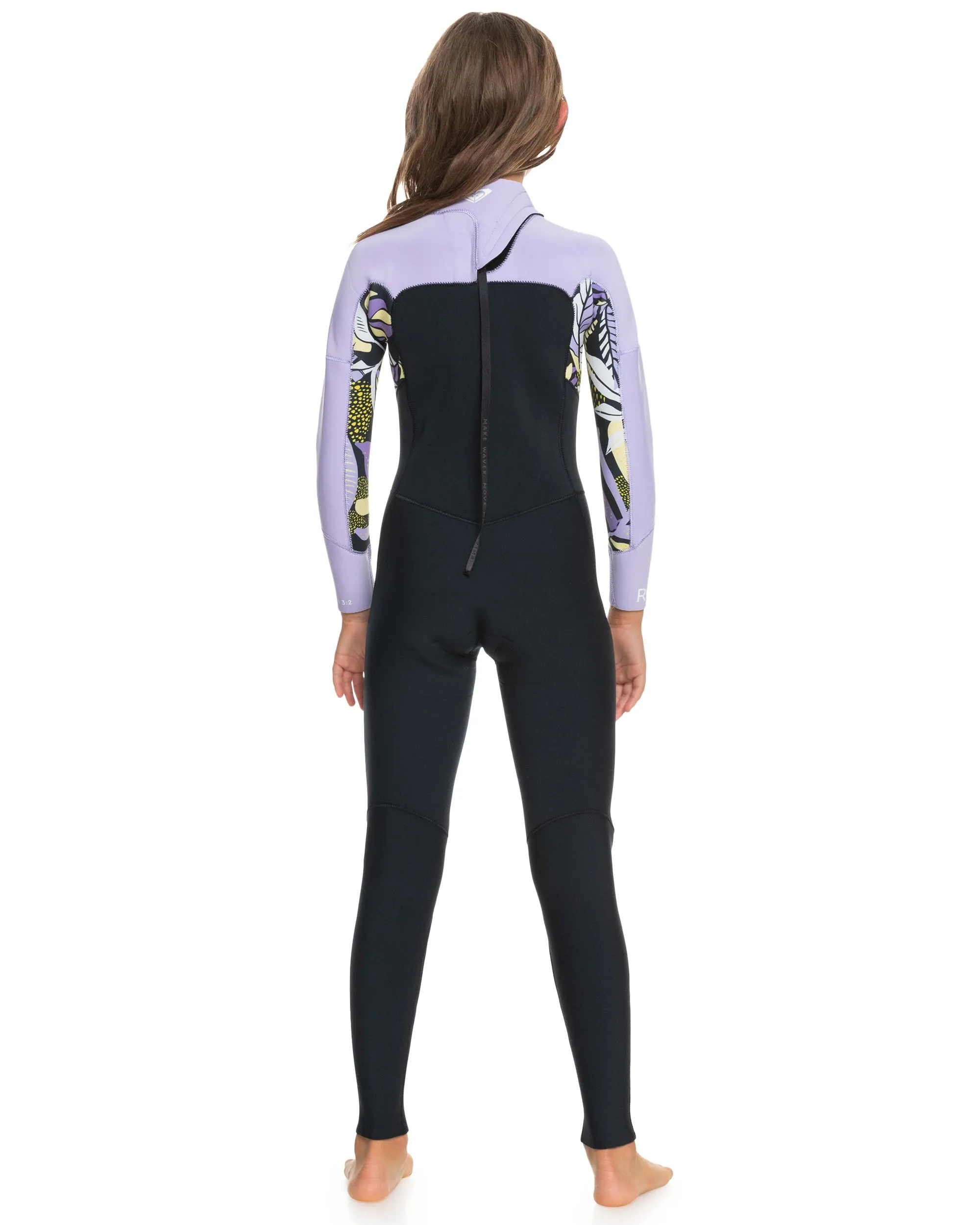 Girls 8-16 3/2Mm Swell Series Back Zip Wetsuit