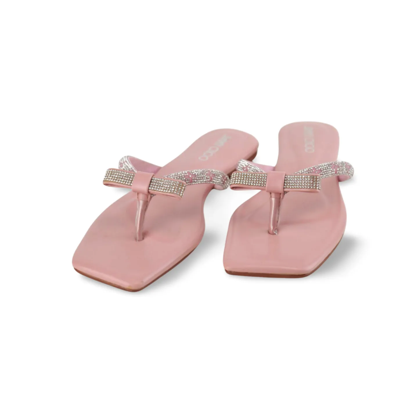 Glamorous Flip Flops with Crystal Embellishments