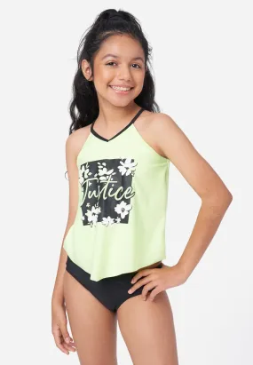 Graphic Tankini Swim Set