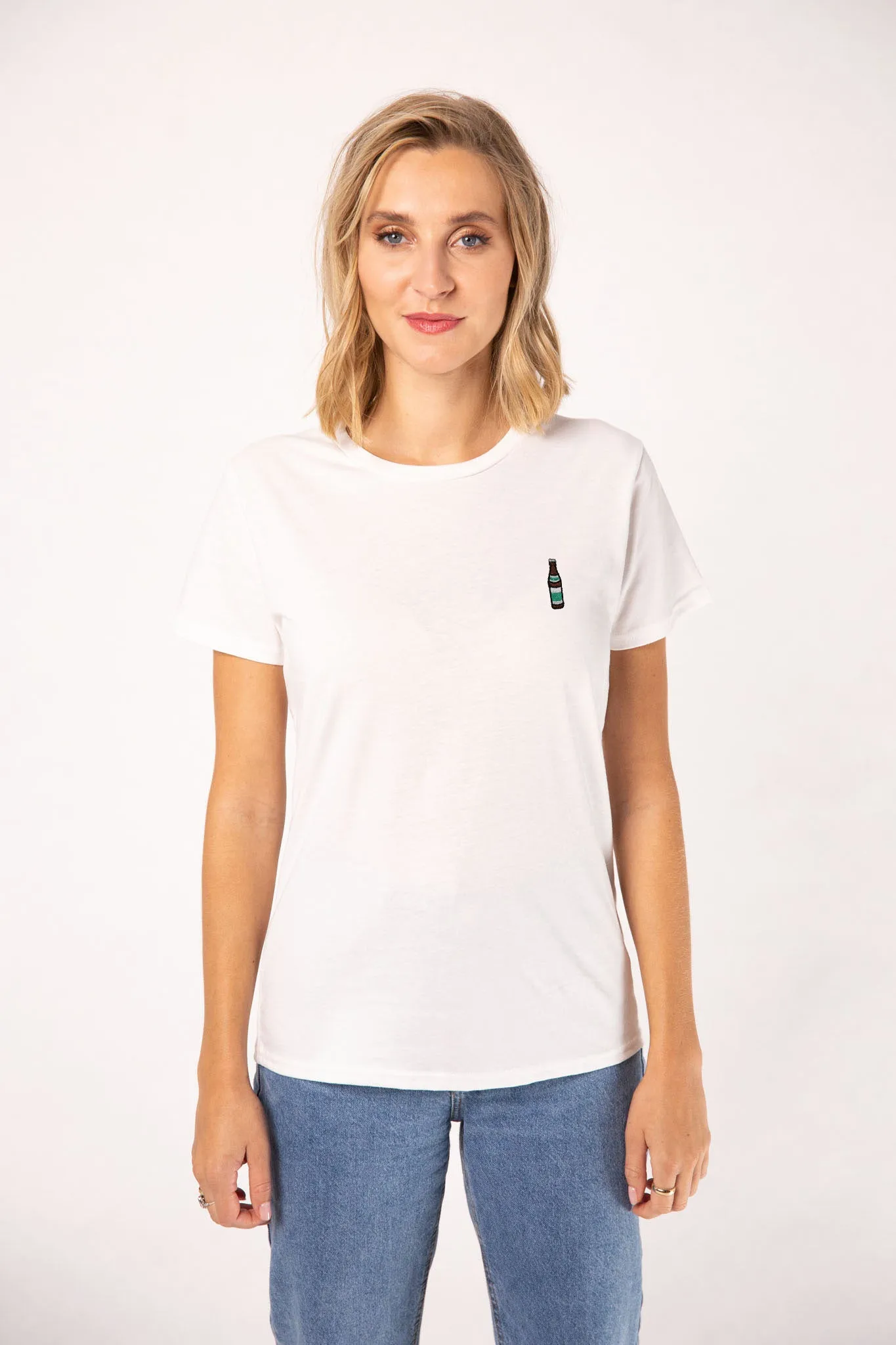 Helles | Besticktes Frauen Bio Baumwoll T-Shirt