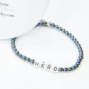 Hero - Beaded Word Bracelet