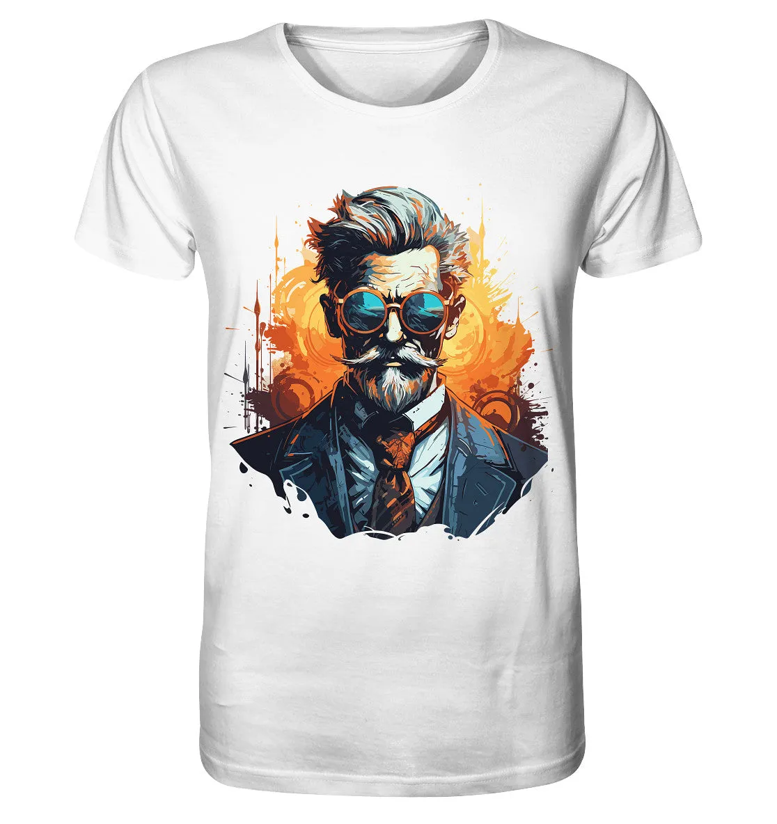 Herren T-Shirt mit Gentleman Motiv „Der Professor“