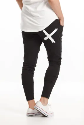 Home-Lee Apartment Pants - Black white X