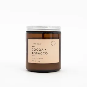 Lantern Cove Glo Cocoa and Tobacco 7.5oz Candle