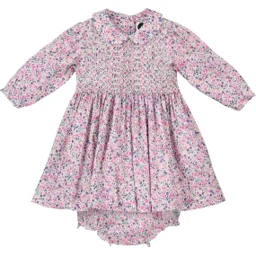 Liberty Print Baby Dress - Leila