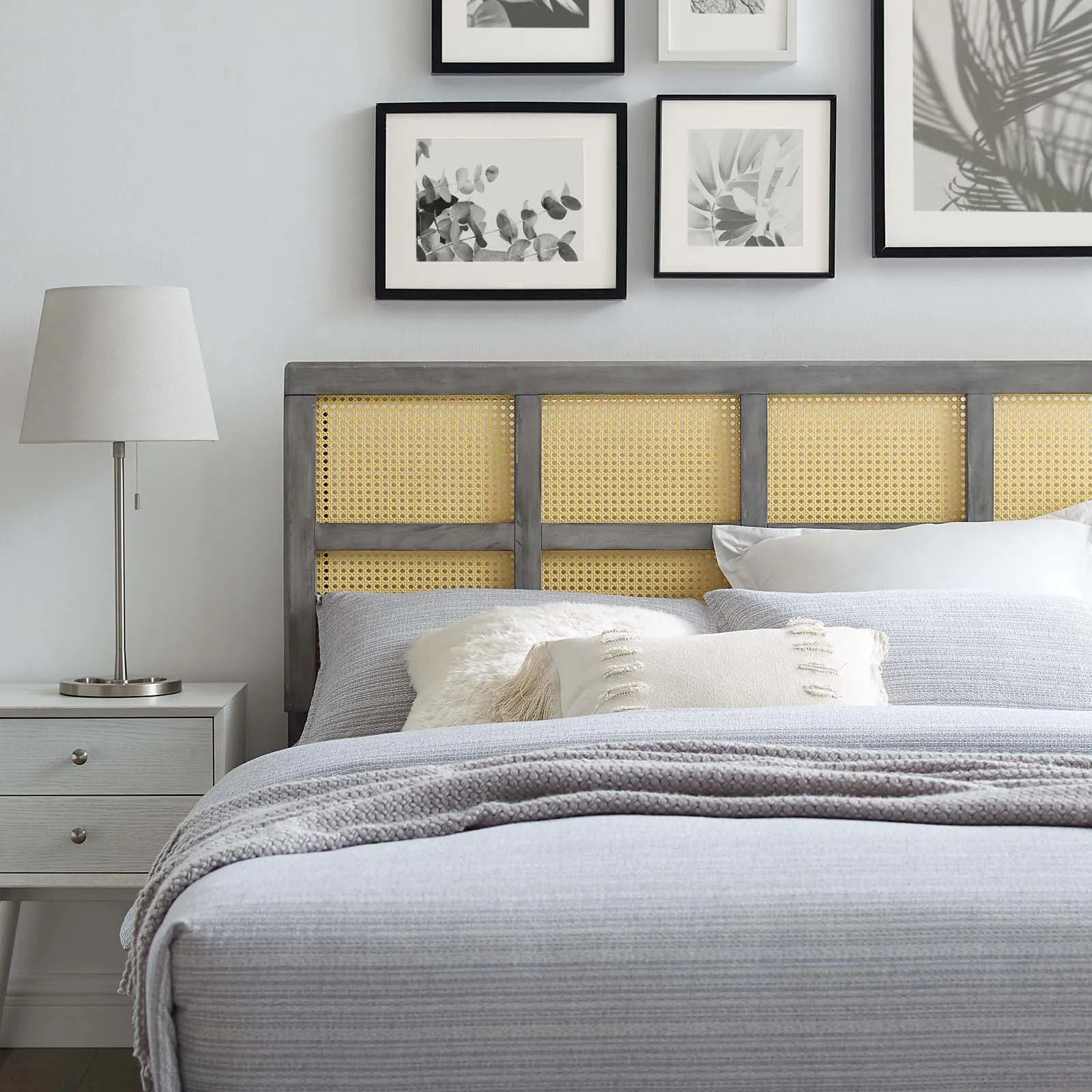 Luana Cane Full Headboard