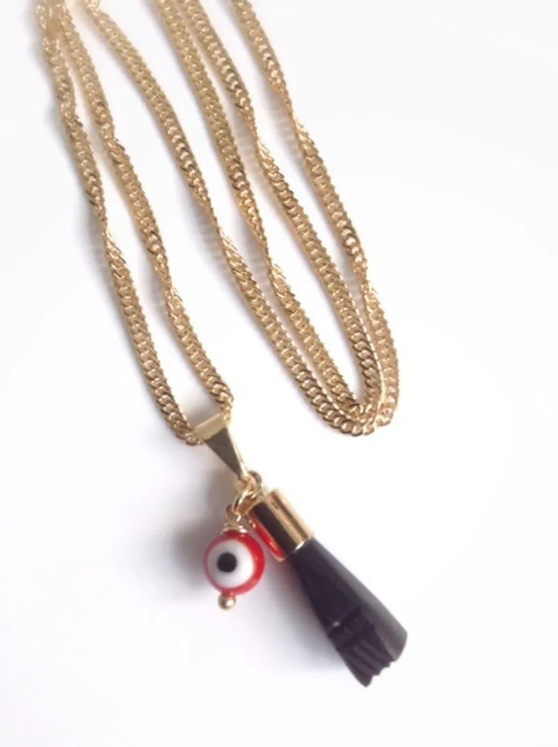 Mano de Azabache and Evil Eye Necklace for Women