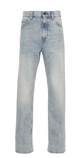 MID-RISE STRAIGHT-LEG JEANS