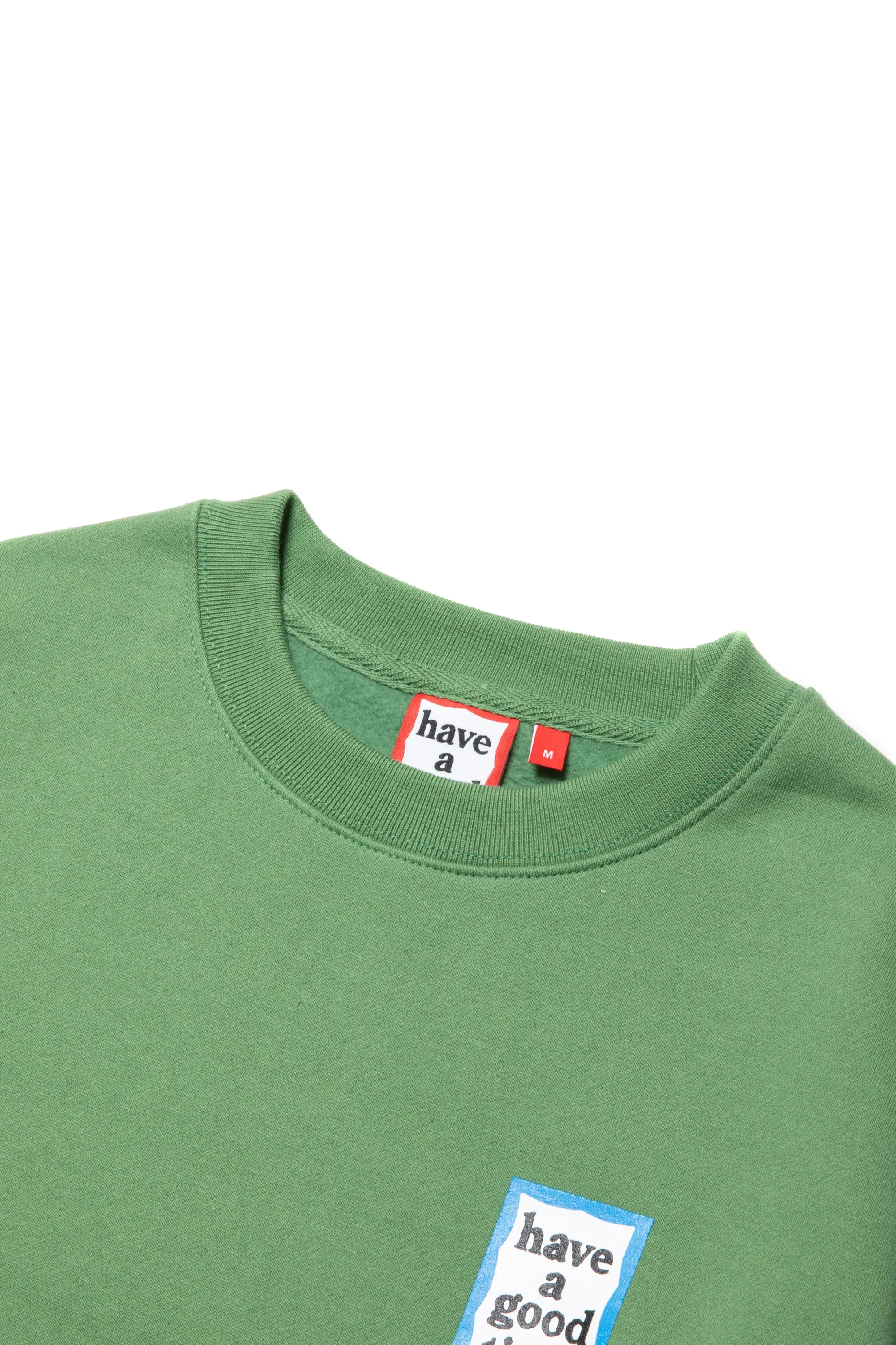 MINI BLUE FRAME CREWNECK FL MOSS GREEN