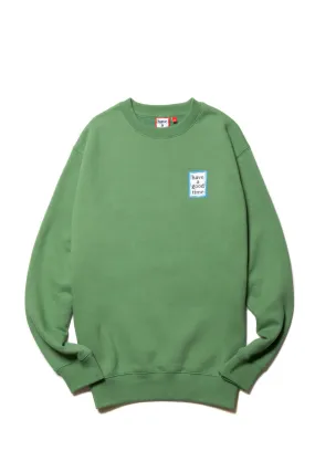 MINI BLUE FRAME CREWNECK FL MOSS GREEN