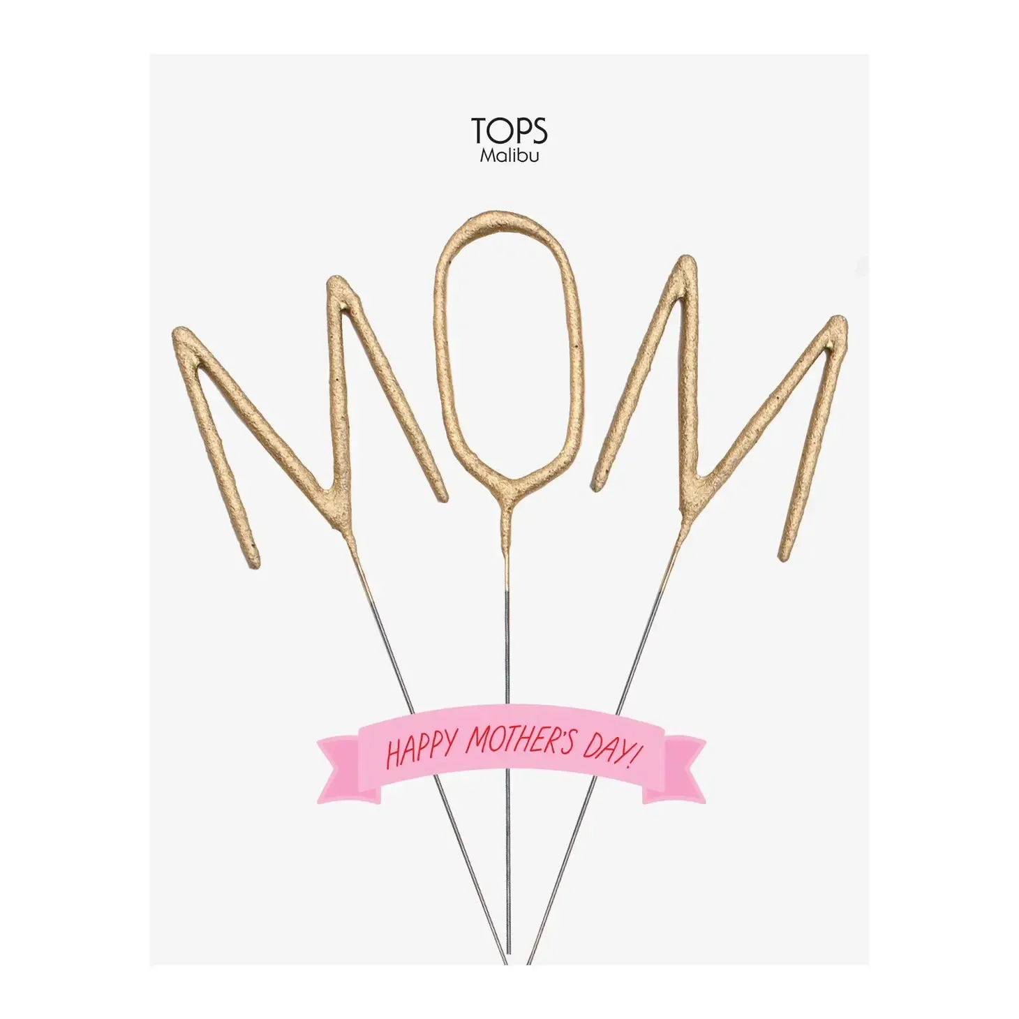 MOM Big Gold Sparkler Wands