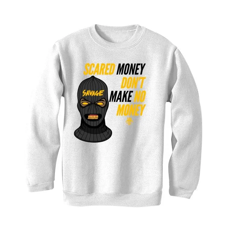 Nike dunk low "goldenrod" White T-Shirt (Scared money)