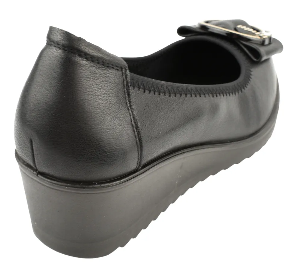 Pantofi casual, dama, FORMAZIONE, 220711-01 negru, piele naturala