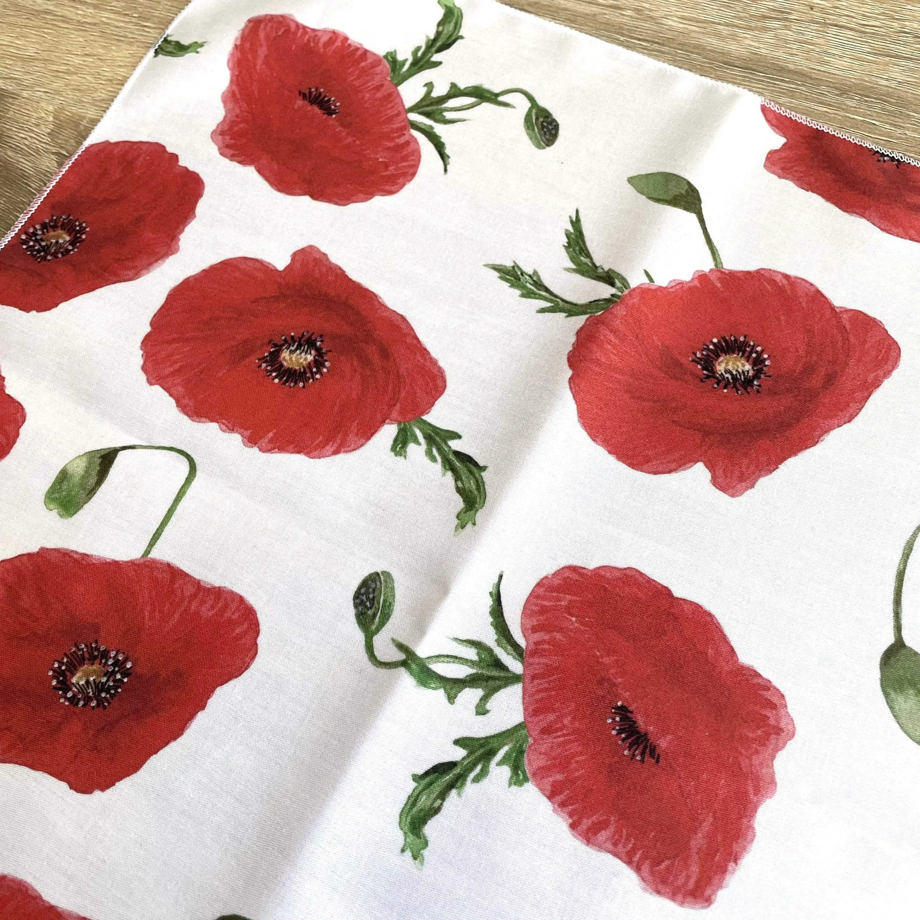 Red Poppy Handkerchief