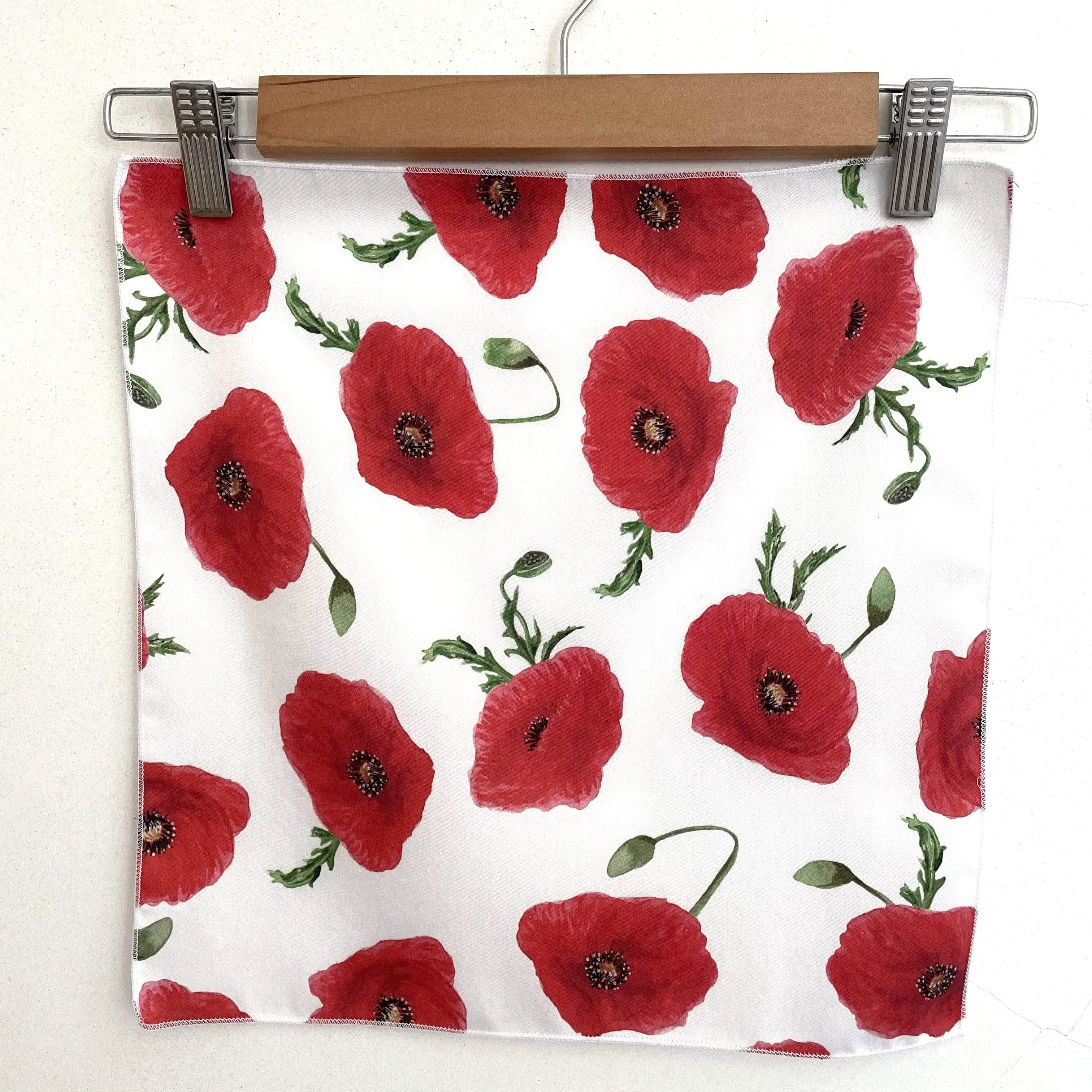 Red Poppy Handkerchief