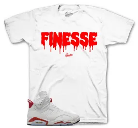 Retro 6 Red Cement Finesse Shirt