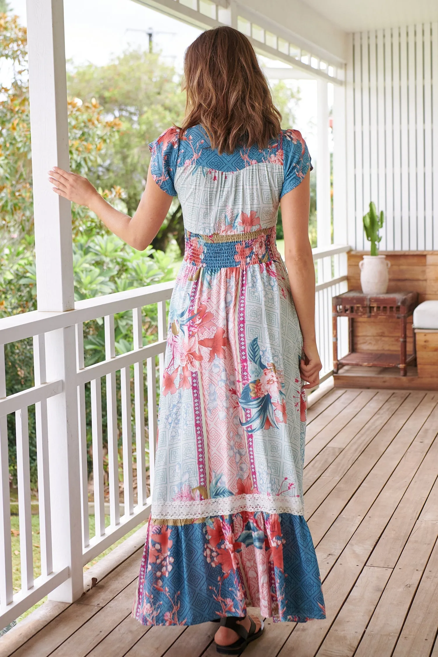 Romi Maxi Dress in Cemeli Print