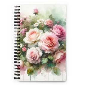 Roses Spiral notebook