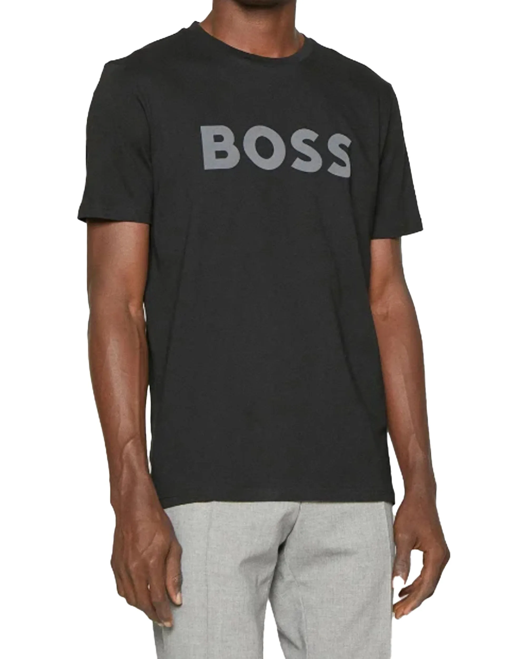 T-Shirt Uomo Boss Thinking 1 Nero