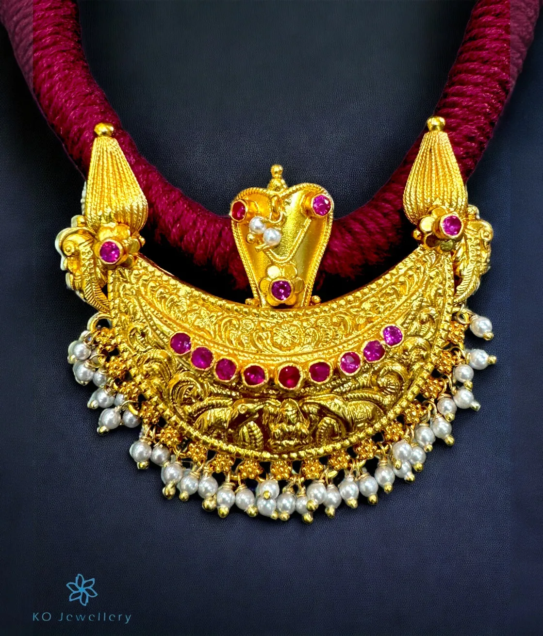 The Pushpita Kokkethathi Silver Kodava Thread Necklace