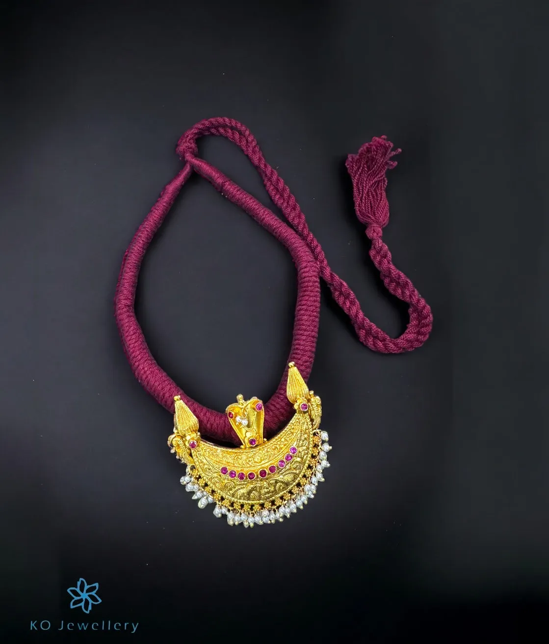 The Pushpita Kokkethathi Silver Kodava Thread Necklace