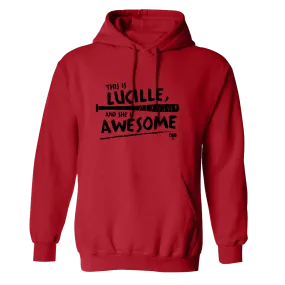 The Walking Dead Lucille Is Awesome Fleece Hooded Sweatshirt