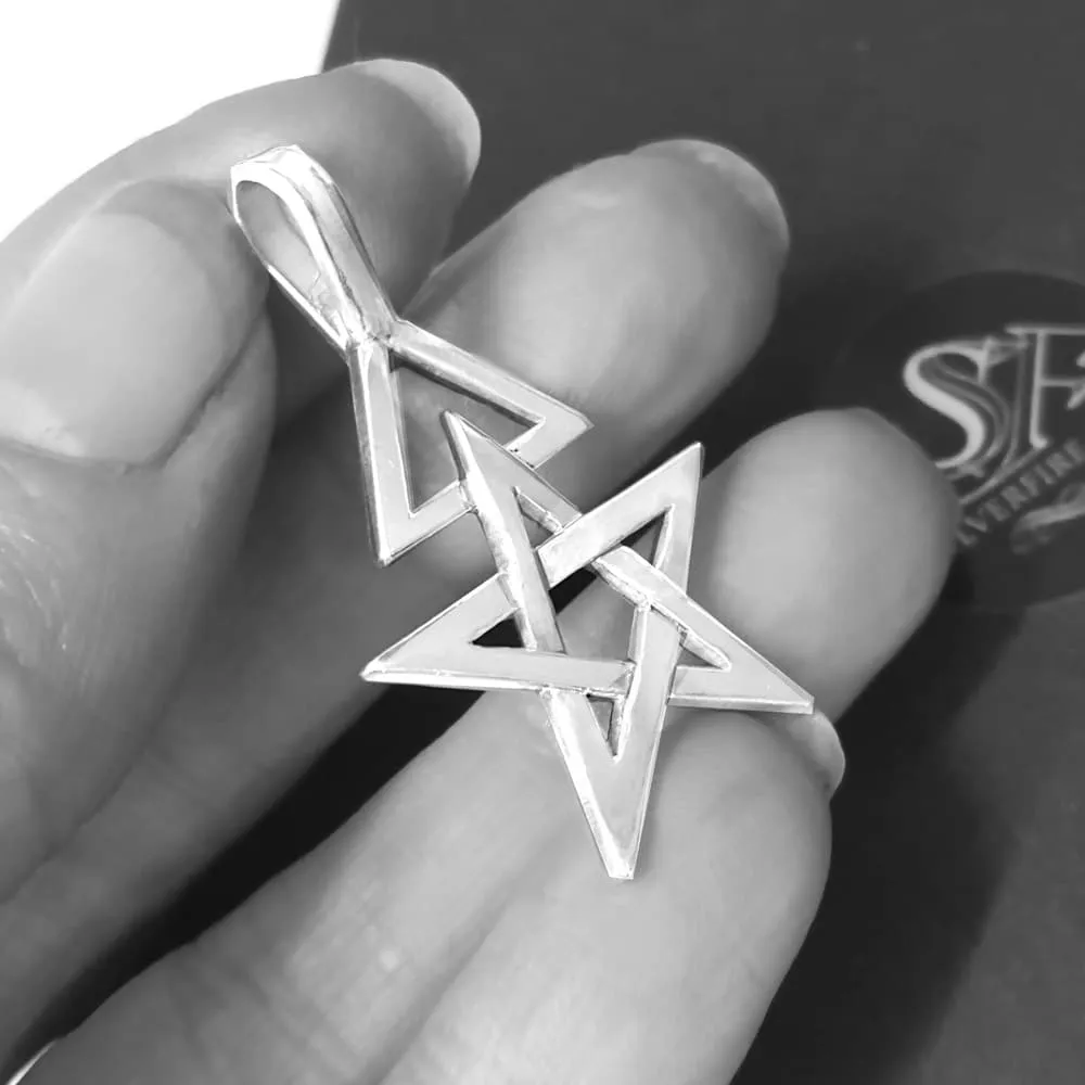 Third Degree Pentagram Necklace, Handmade Solid Silver, Wiccan Witch Jewellery